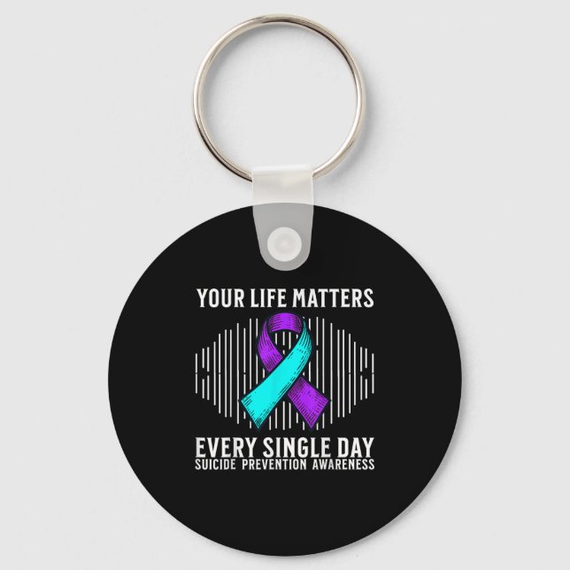 Suicide Awareness Suprt Suicide Prevention Awarene Nyckelring (Framsida)