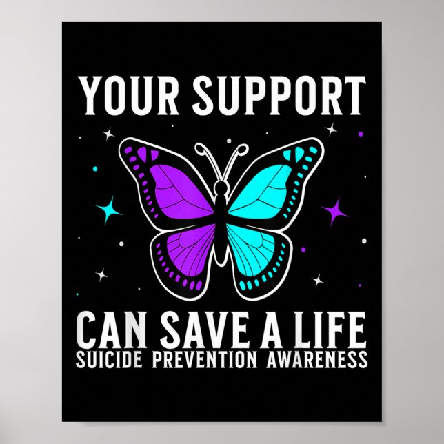 Suicide Awareness Suprt Suicide Prevention Awarene Poster (Framsidan)