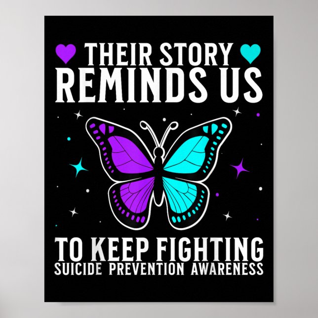 Suicide Awareness Suprt Suicide Prevention Awarene Poster (Framsidan)
