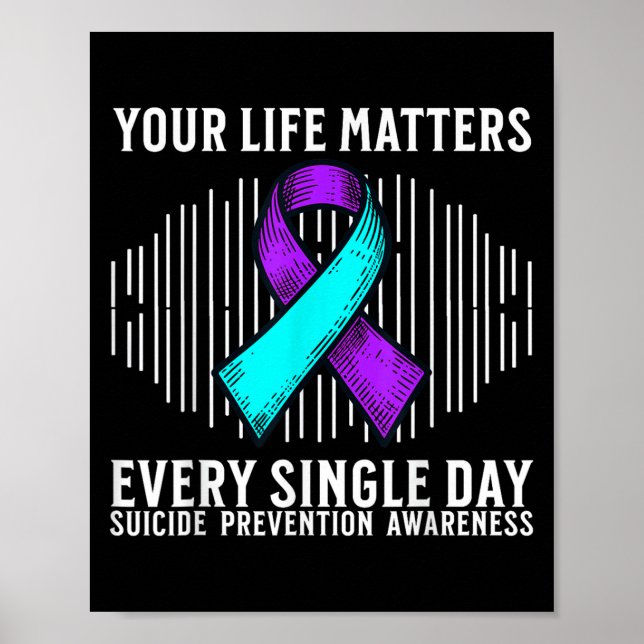 Suicide Awareness Suprt Suicide Prevention Awarene Poster (Framsidan)