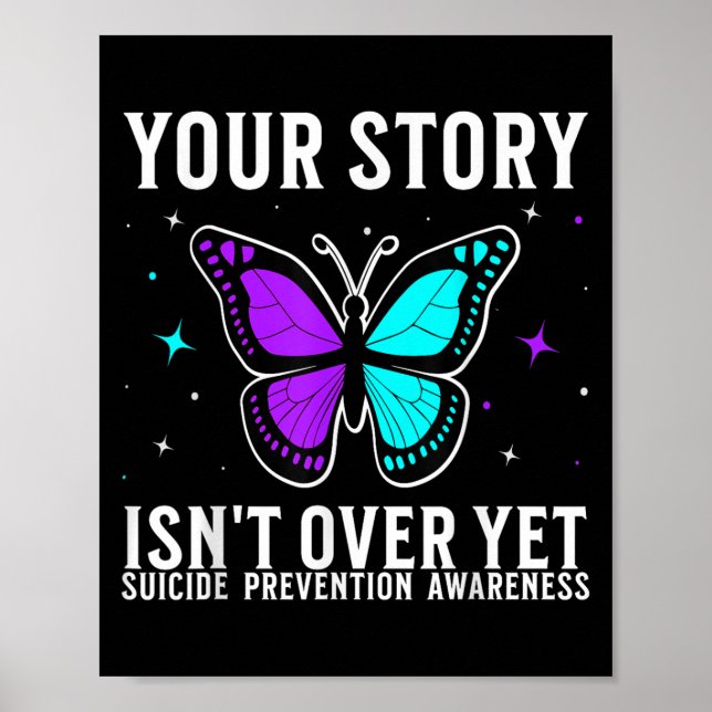 Suicide Awareness Suprt Suicide Prevention Awarene Poster (Framsidan)