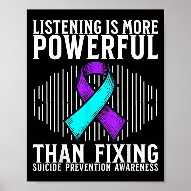 Suicide Awareness Suprt Suicide Prevention Awarene Poster (Framsidan)