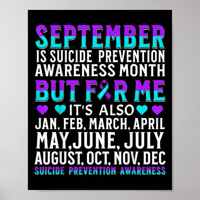 Suicide Awareness Suprt Suicide Prevention Awarene Poster (Framsidan)