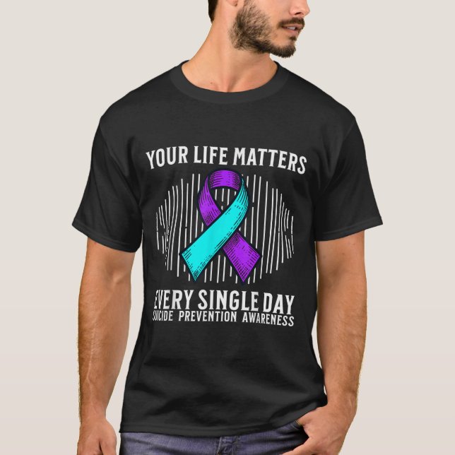 Suicide Awareness Suprt Suicide Prevention Awarene T Shirt (Framsida)