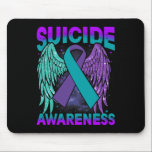 Suicide Awareness Vingar och Ribbon Suicide Preven Musmatta<br><div class="desc">Självmordsmedvetande Vingar och förebyggande av benvävnad 1</div>