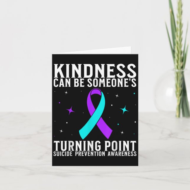 Suicide Awareness Warrior Suicide Prevention Aware Kort (Framsida)