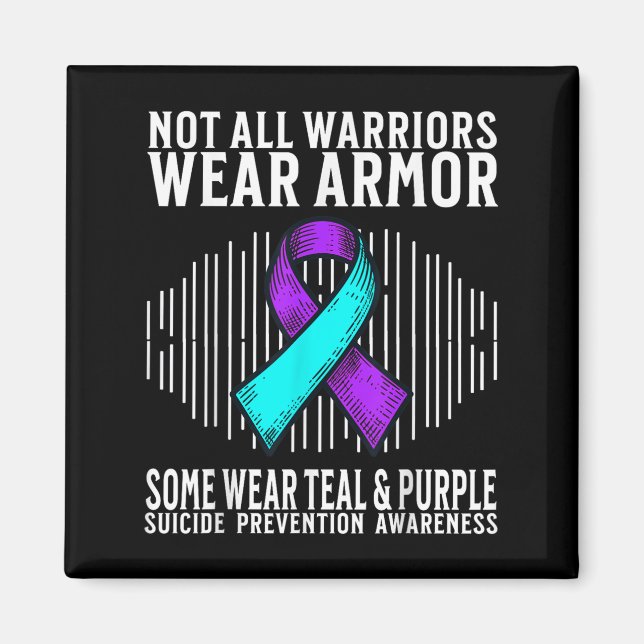 Suicide Awareness Warrior Suicide Prevention Aware Magnet (Framsidan)