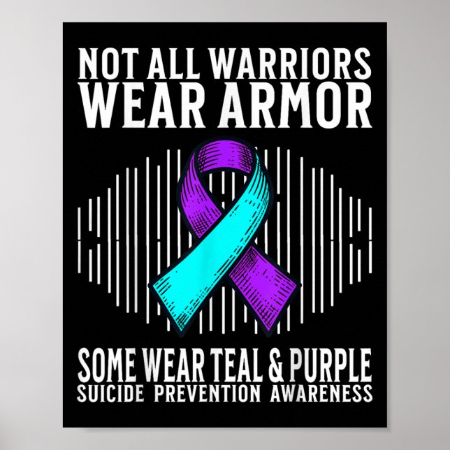 Suicide Awareness Warrior Suicide Prevention Aware Poster (Framsidan)