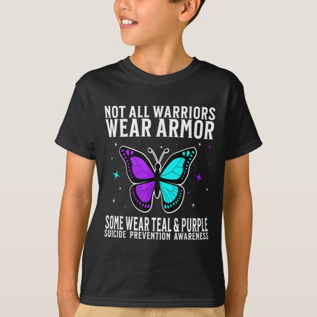 Suicide Awareness Warrior Suicide Prevention Aware T Shirt (Framsida)