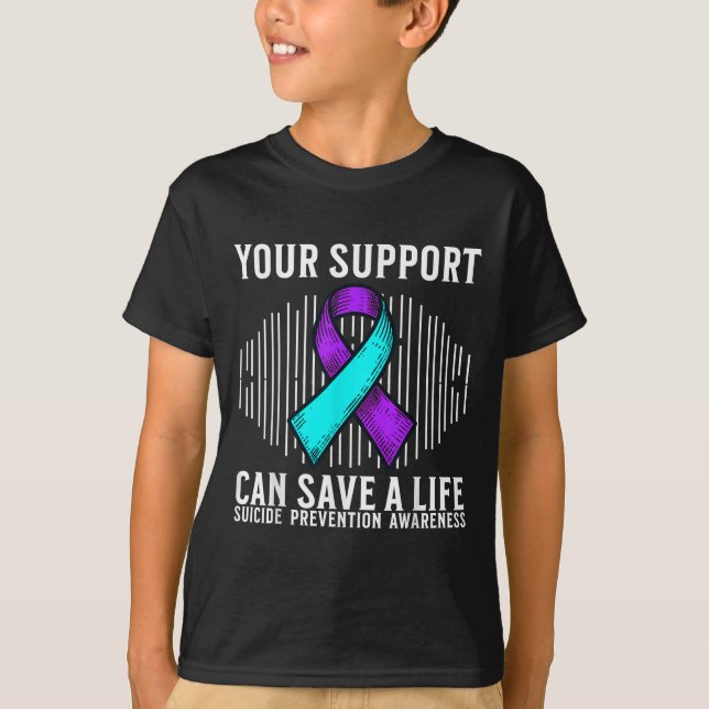 Suicide Awareness Warrior Suicide Prevention Aware T Shirt (Framsida)