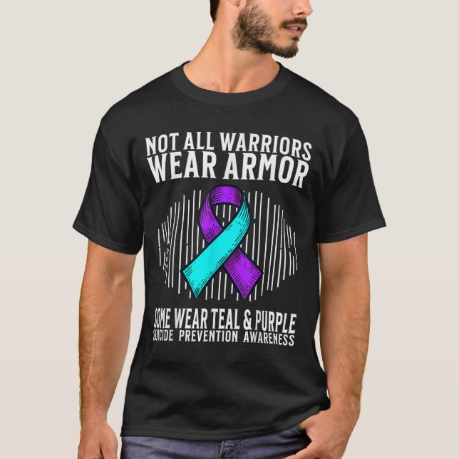 Suicide Awareness Warrior Suicide Prevention Aware T Shirt (Framsida)