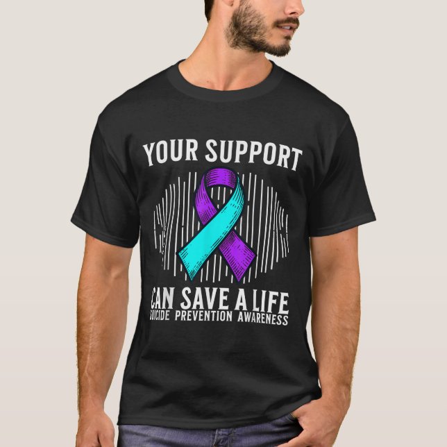 Suicide Awareness Warrior Suicide Prevention Aware T Shirt (Framsida)