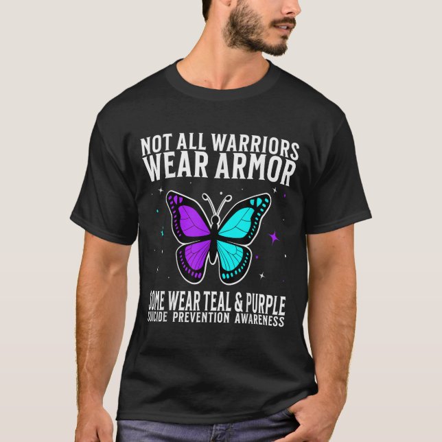 Suicide Awareness Warrior Suicide Prevention Aware T Shirt (Framsida)