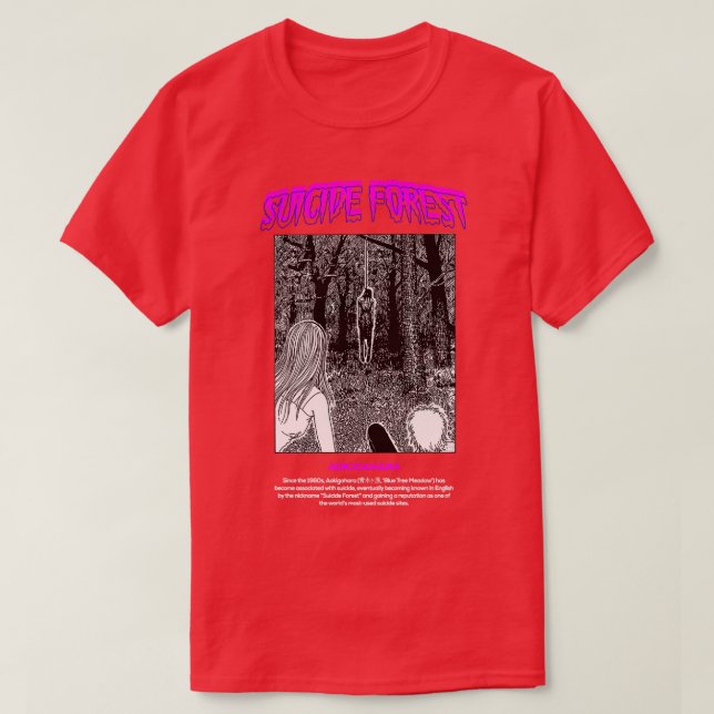 Suicide Forest Aokigahara T Shirt (Design framsida)
