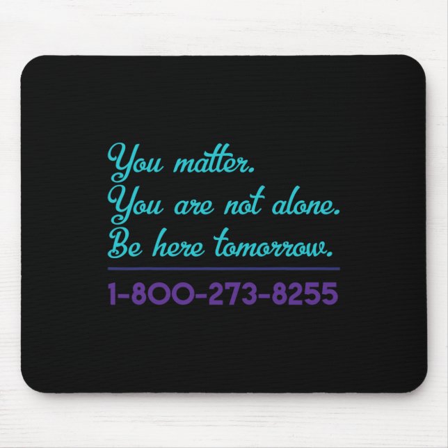 Suicide Hotline 1-800-273-8255 Suicide Awareness P Musmatta (Framsidan)