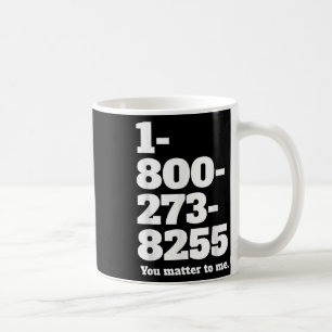 Suicide Hotline-nummer Kaffemugg