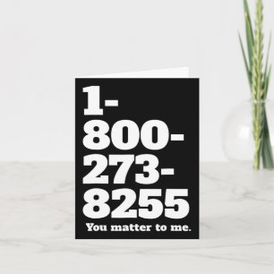 Suicide Hotline nummer Mental Health Awareness for Kort