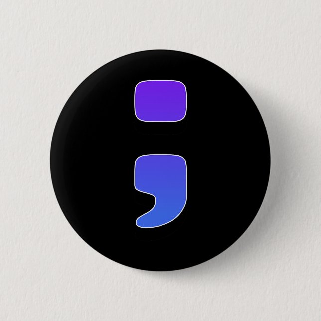 ; Suicide Pain Semicolon Suicide Prevention Awaren Knapp (Framsida)