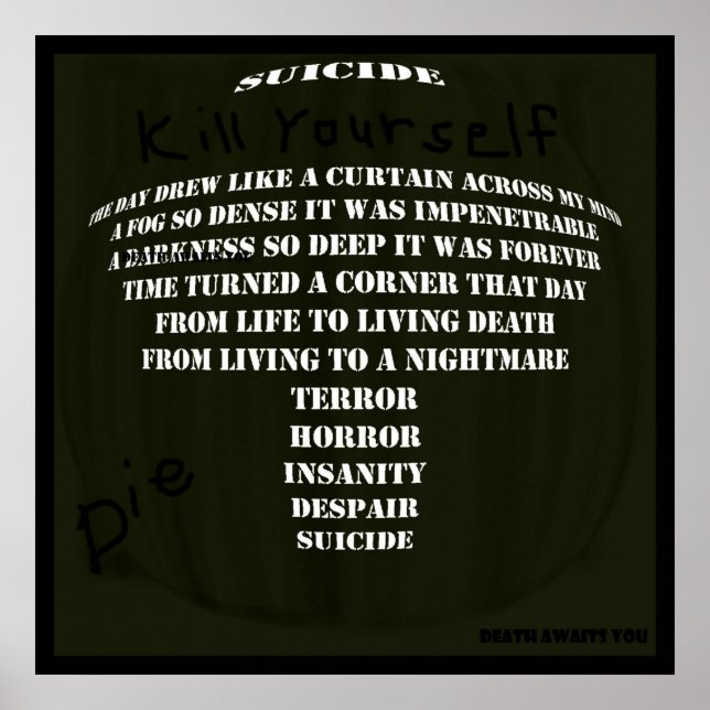 Suicide Poster (Framsidan)