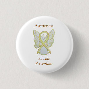 Suicide Prevention Angel Awareness Ribbon Stift Knapp