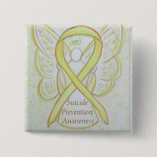 Suicide Prevention Angel Awareness Ribbon Stift Knapp