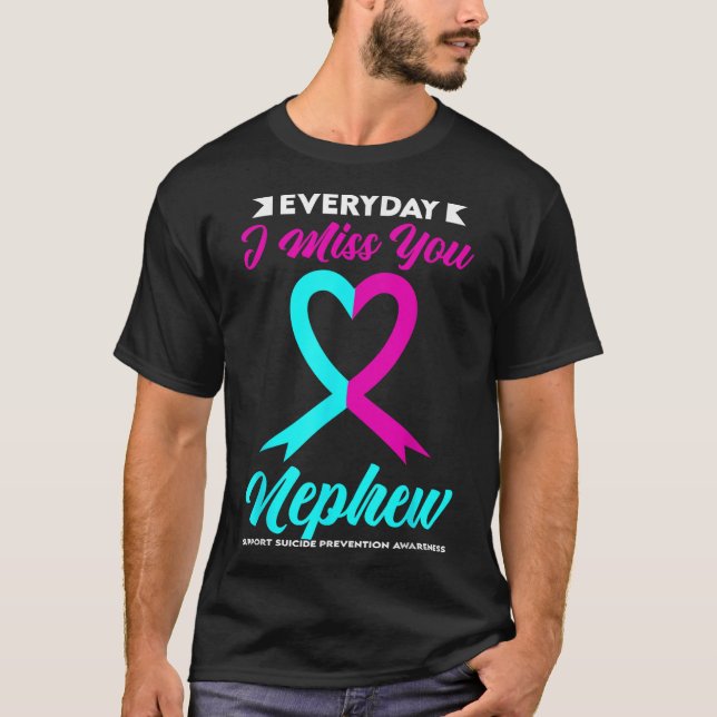 Suicide Prevention Awareness Aunts  T Shirt (Framsida)