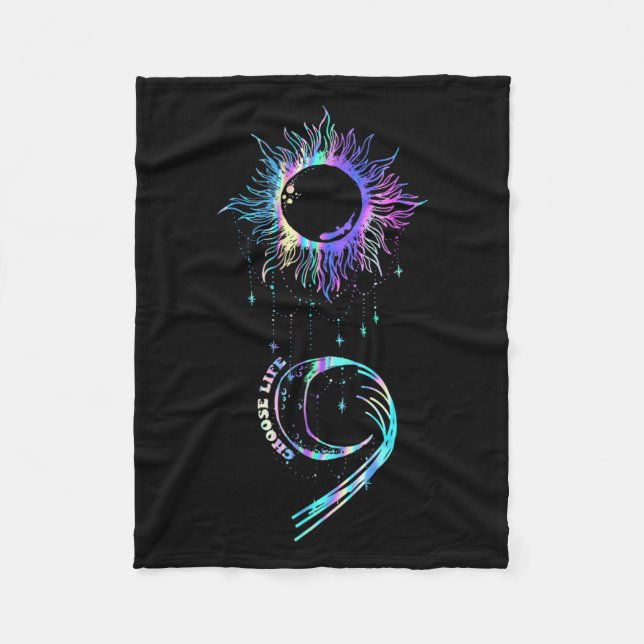 Suicide Prevention Awareness Choose Life Semicolon Fleecefilt (Framsidan)