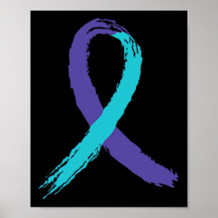 Suicide Prevention Awareness Grandpa USA flagga By Poster