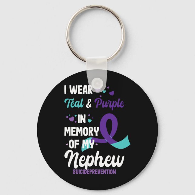 Suicide Prevention Awareness In Memory Of Nephew  Nyckelring (Framsida)