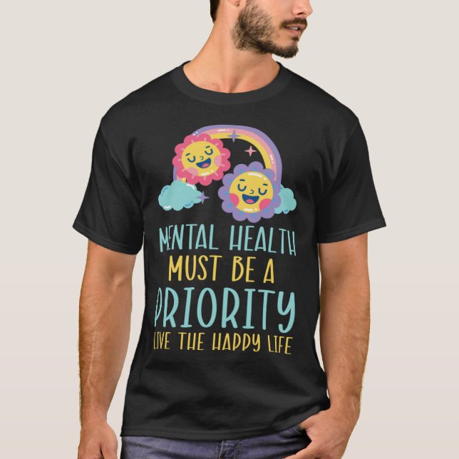 Suicide Prevention Awareness Mental Health Depress T Shirt (Framsida)
