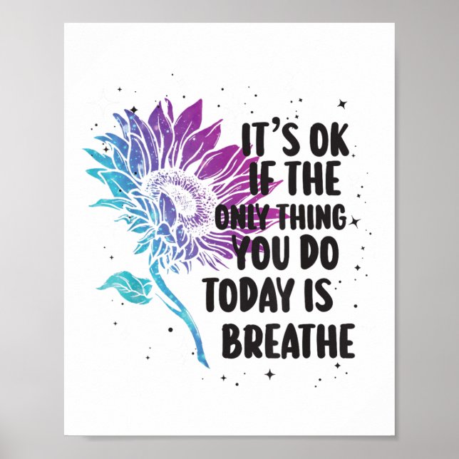 Suicide Prevention Awareness Purple And Teal  Poster (Framsidan)
