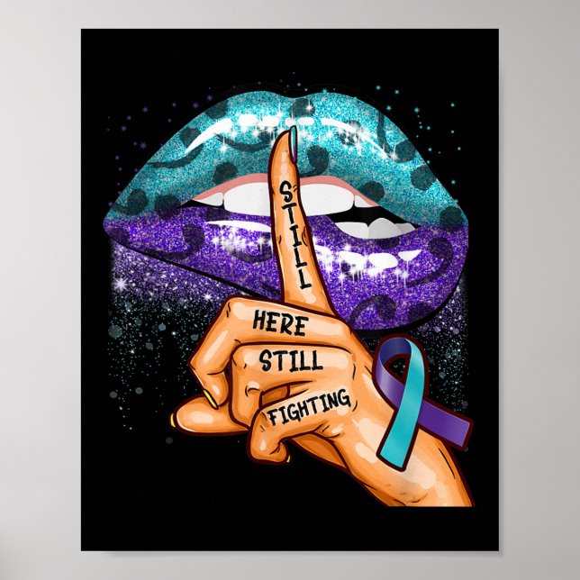 Suicide Prevention Awareness Still Here Still Figh Poster (Framsidan)