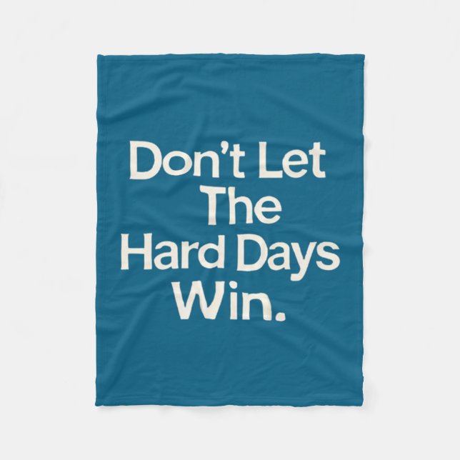 Suicide Prevention- Don't Let The Hard Days Win Pr Fleecefilt (Framsidan)