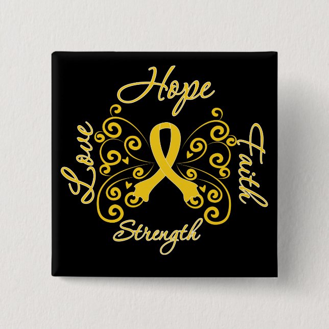 Suicide Prevention Hope Motto Butterfly Knapp (Framsida)