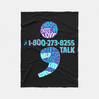 Suicide Prevention Shirt Semicolon Mental Health A Fleecefilt