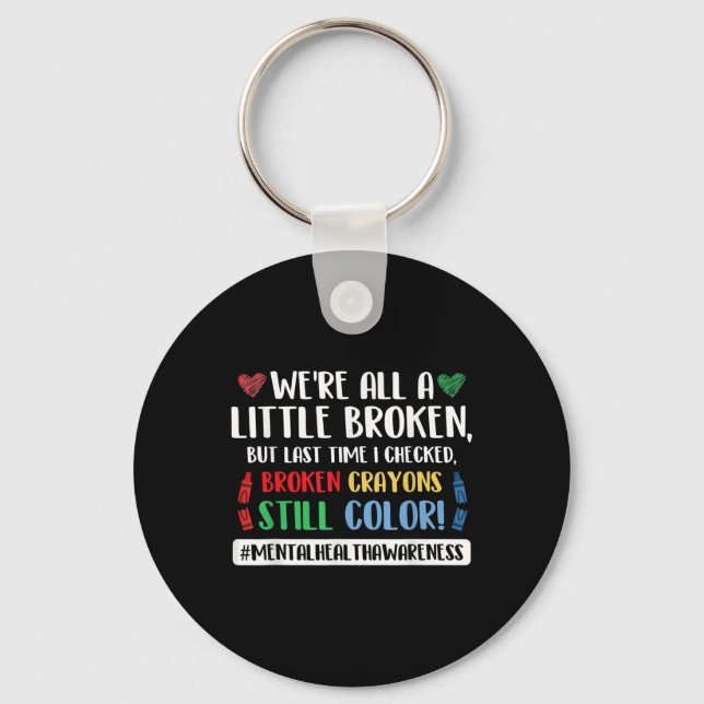 Suicide Prevention Suicide Awareness Quote Nyckelring (Framsida)