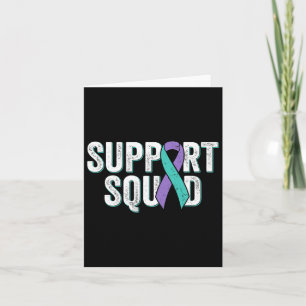 Suicide Prevention Support Squad - Teal Lila Awa Kort