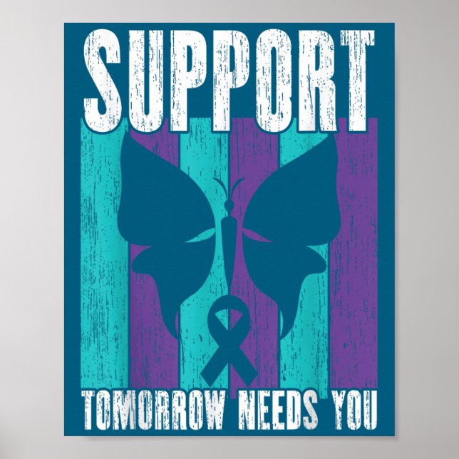 Suicide Prevention Suprt Tomorrow _ I For Suprters Poster (Framsidan)