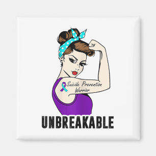 Suicide Prevention Warrior Obrytable Perfekt Str Magnet