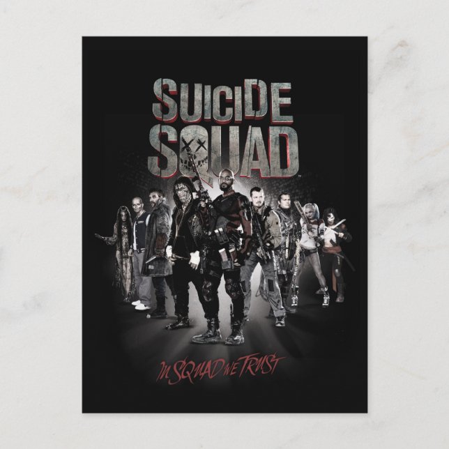 Suicide Squad |Aktivitetsgrupp X - anslag Vykort (Framsida)