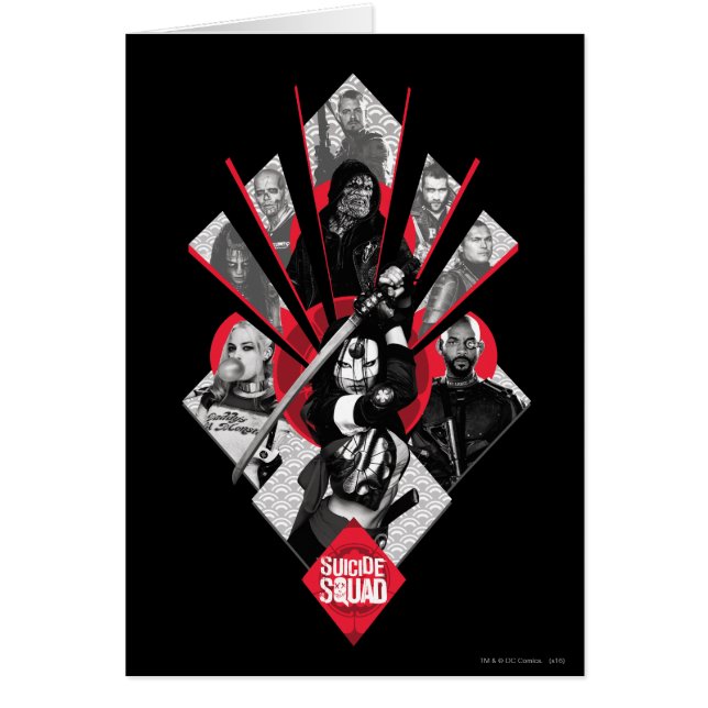 Suicide Squad | Aktivitetsgrupp X japansk grafik Hälsningskort (Framsidan)