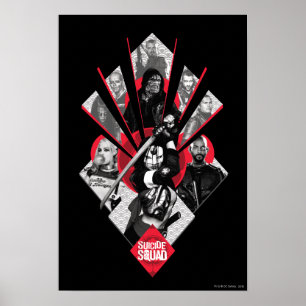 Suicide Squad Aktivitetsgrupp X japansk grafik Poster