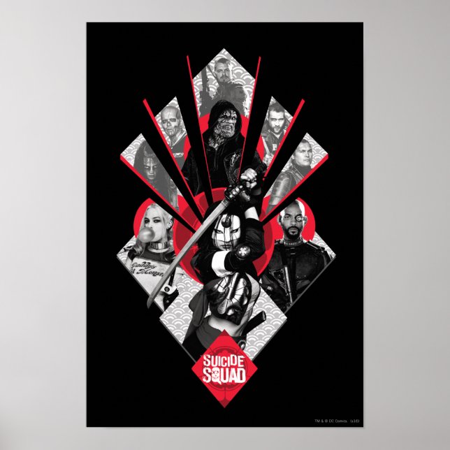 Suicide Squad | Aktivitetsgrupp X japansk grafik Poster (Framsidan)