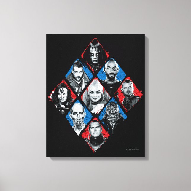 Suicide Squad | Aktivitetsgrupp X Kontrollerad rom Canvastryck (Framsida)