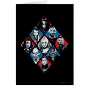 Suicide Squad Aktivitetsgrupp X Kontrollerad rom Hälsningskort