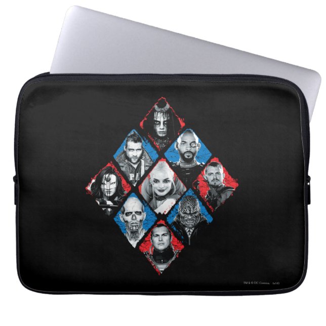 Suicide Squad | Aktivitetsgrupp X Kontrollerad rom Laptop Sleeve (Framsidan)