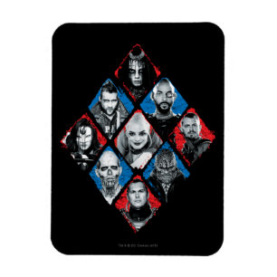 Suicide Squad Aktivitetsgrupp X Kontrollerad rom Magnet