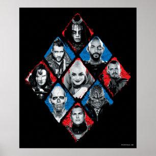 Suicide Squad Aktivitetsgrupp X Kontrollerad rom Poster