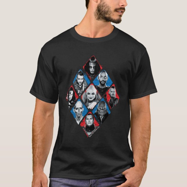 Suicide Squad | Aktivitetsgrupp X Kontrollerad rom T Shirt (Framsida)