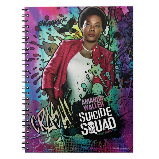 Suicide Squad | Amanda Waller Character Graffiti Anteckningsbok (Framsidan)